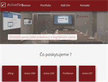 Tablet Screenshot of activenet.sk